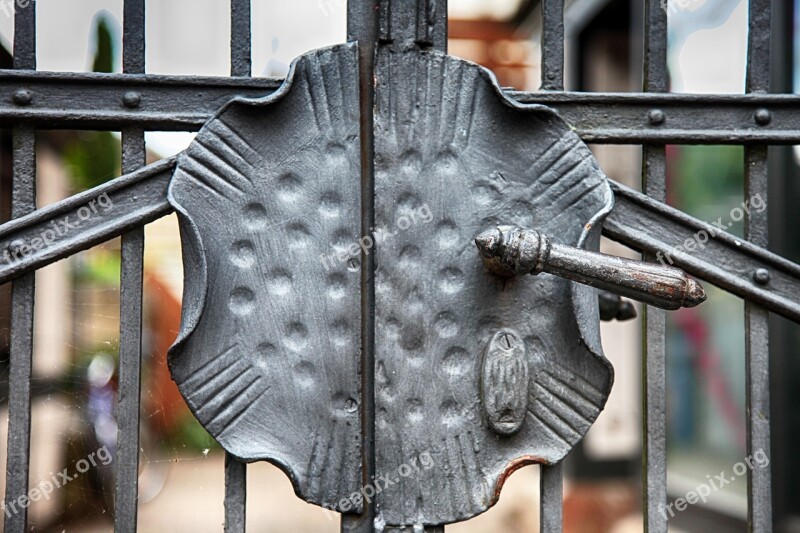 Fence Iron Grid Metal Old