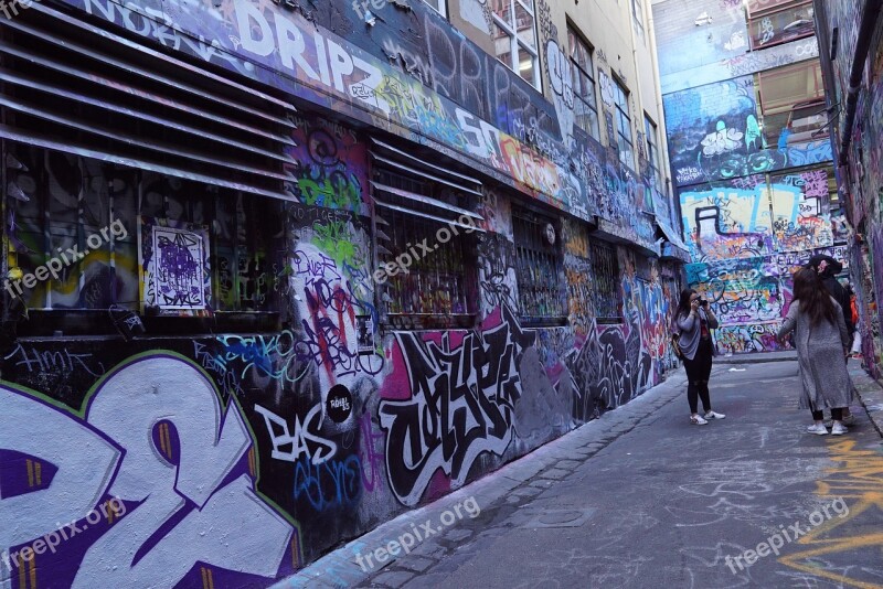 Photography Hosier Lane Street Art Creativity Melbourne City