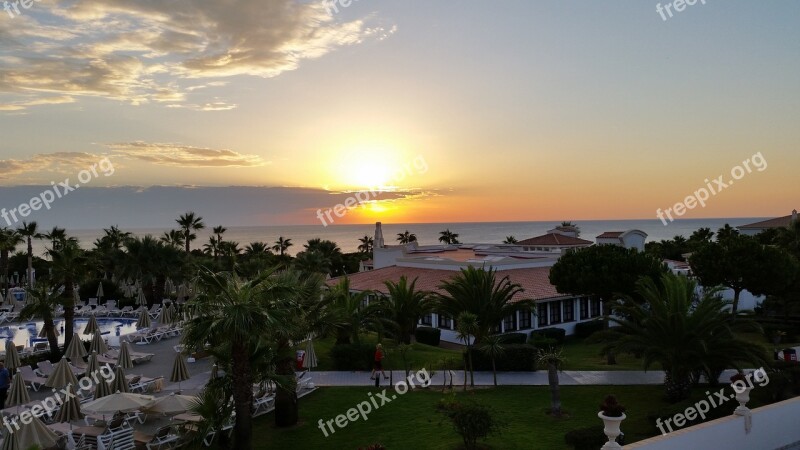 Sunset Riu Chiclana Andalusia Jerez Romantic