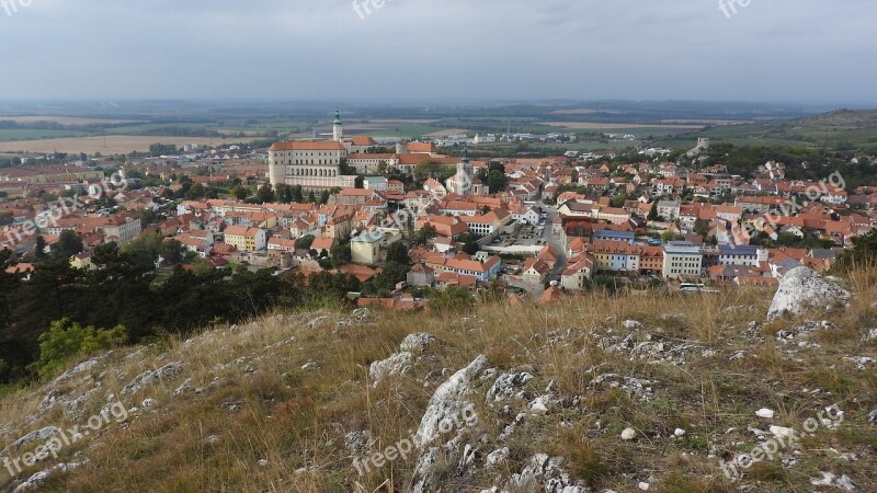 Mikulov Moravia Castle Old Town Historical Landmark