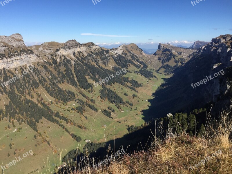 Mountains Lake Landscape Nature Lake Thun