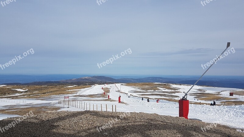 Serra Da Estrela Snow Holidays Landscape Mountain