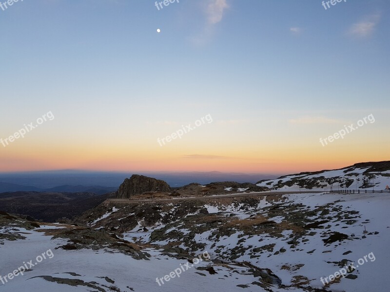 Serra Da Estrela Snow Holidays Landscape Mountain