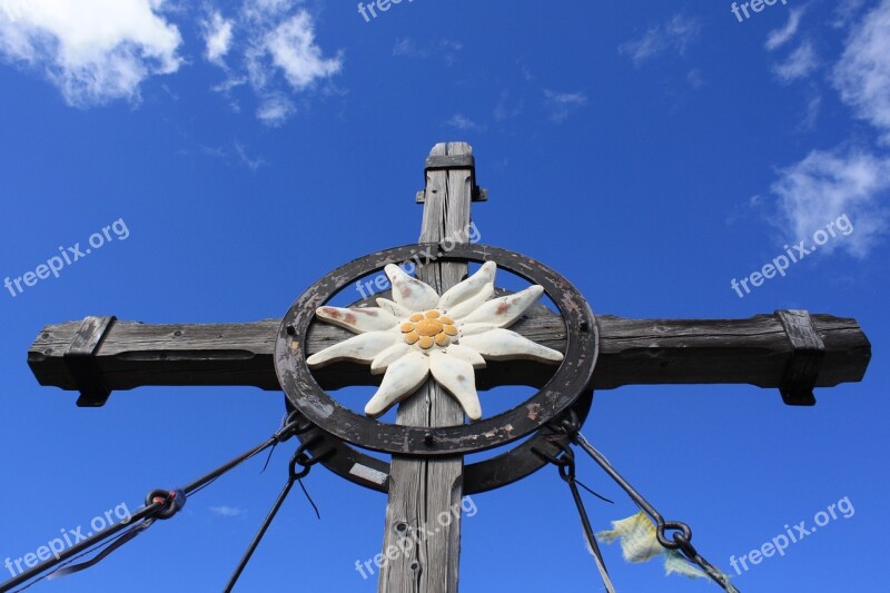 Cross Jesus Christianity Summit Cross Edelweiss