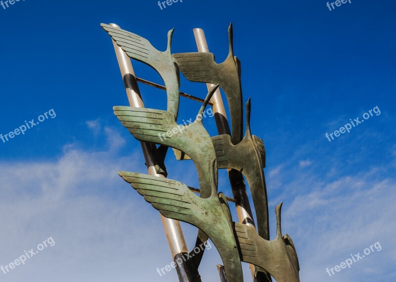 Cyprus Cavo Greko Herons Sculpture Free Photos