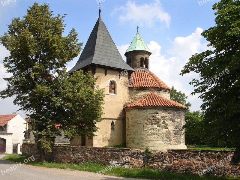 Rotunda Dove Church Bohemia Romanesque Style