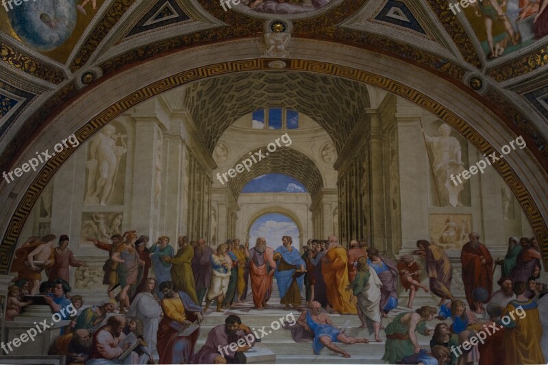 Vatican Academy Aristotle Plato Free Photos