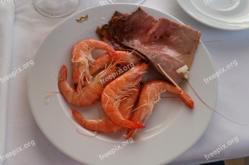 Tapas Shrimp Roast Beef Eat Andalusia