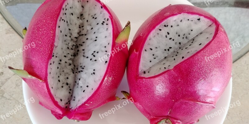 Dragonfruit Juicy Red Tropical Exotic