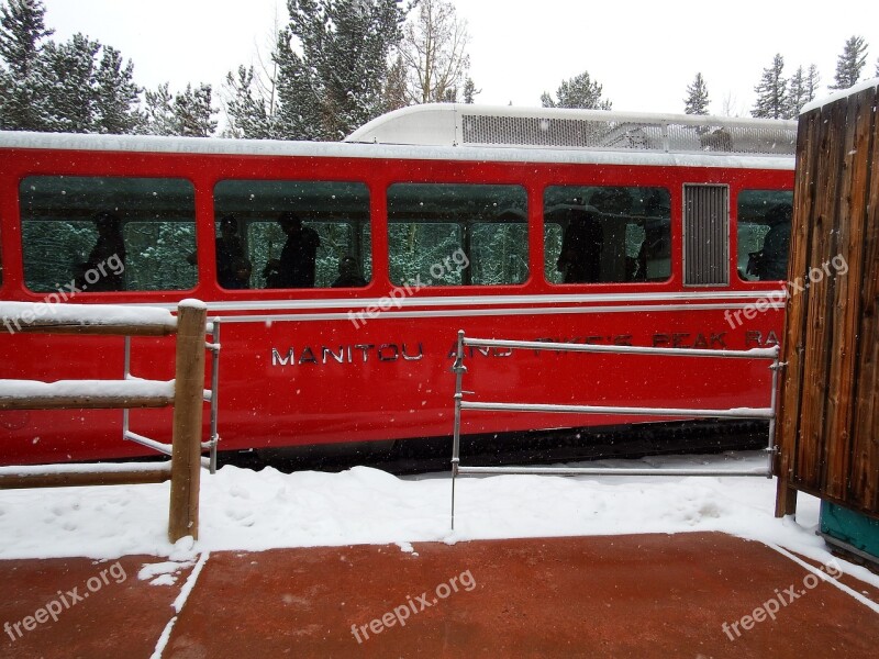 Mountains Colorado Nature Snow Cog Railroad