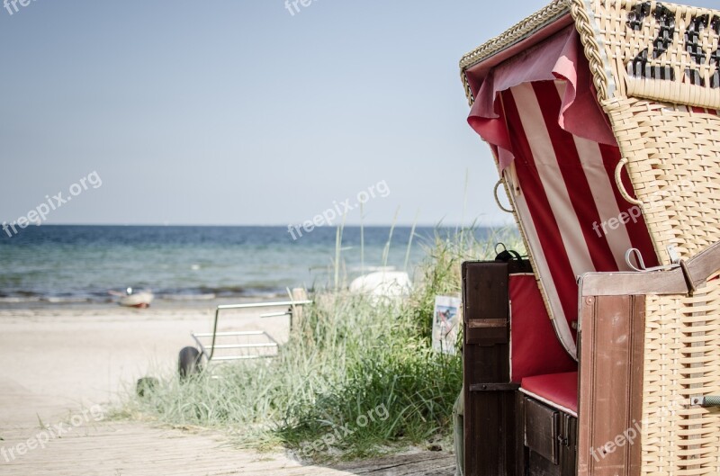 Beach Chair Sea Beach Sand Coast