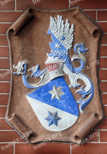 Coat Of Arms Wall Stone Sculptor Waldeck