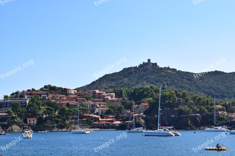 France Collioure The Southern Coast Of France Sea Beach