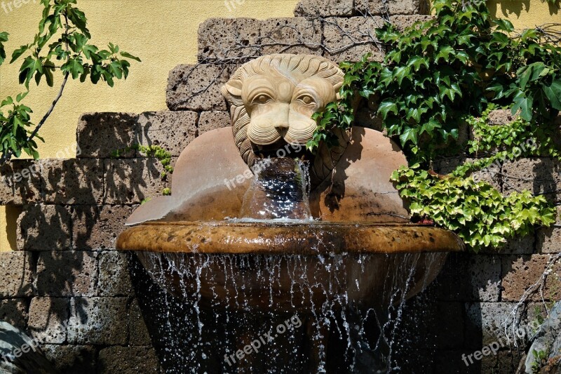 Fountain Water Flow Water Feature Wet