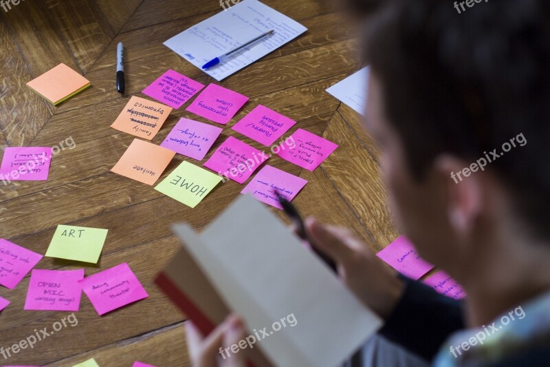 Feedback Analytics Public Speaking Post It Financial Planning