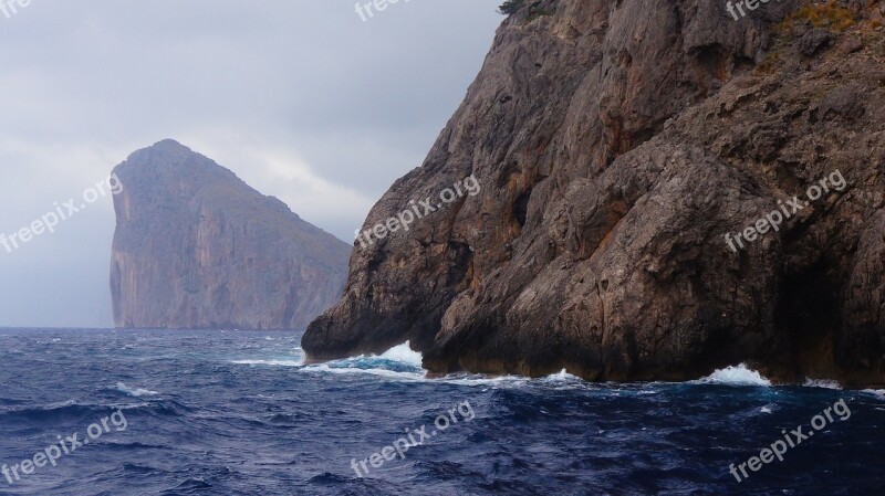 Sea Rock Ocean The Cliffs The Coast