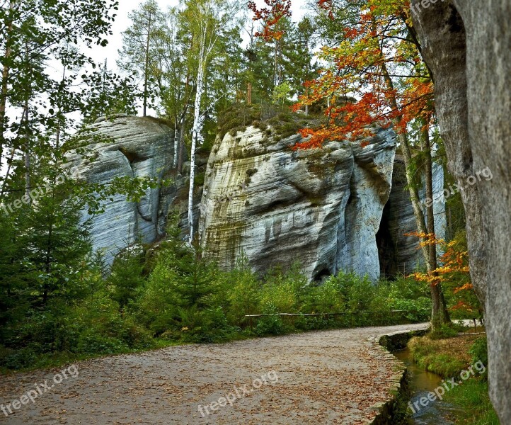 Czech Republic Andrspach Rock City Free Photos