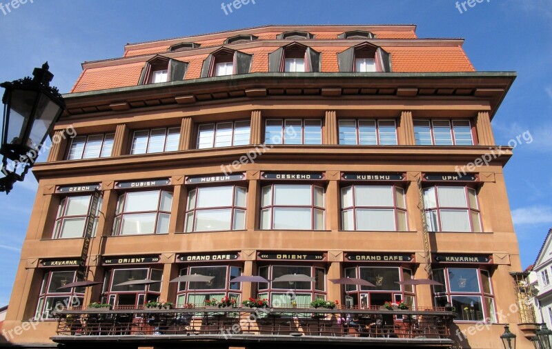 Prague Cafe Cubism Windows Free Photos