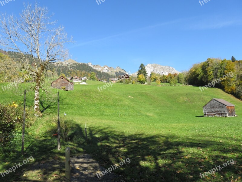 Switzerland Mountains Wildhaus Free Photos