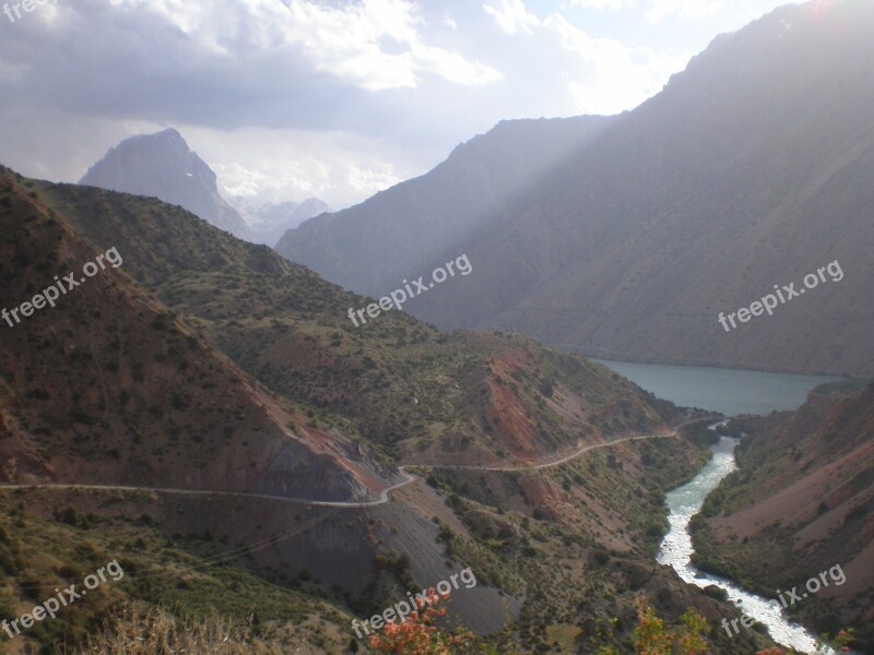 Road Mountains Landscape Nature Journey