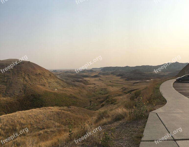 Badlands Vista Geology Free Photos