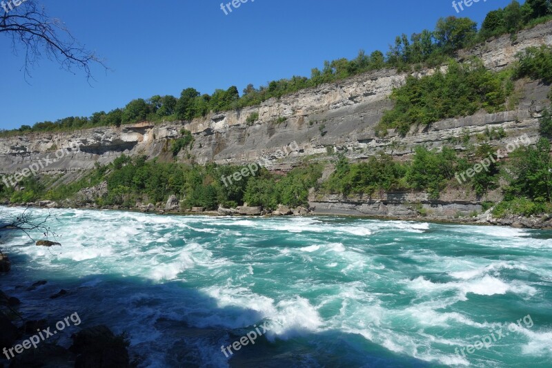 River Rapids Flow Wet Foaming