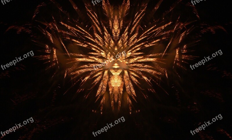 Fireworks Abstract Gold Explosion Background