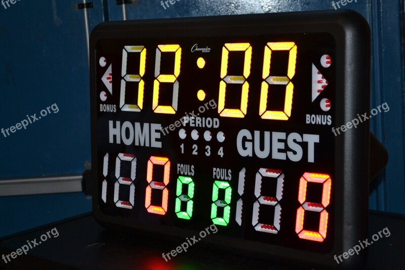 Shot Clock Basketball Home Game Visitor Timer