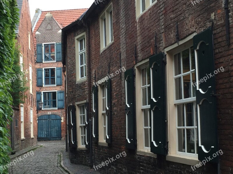 Empty Historic Center Old Town Lane Alley Architecture