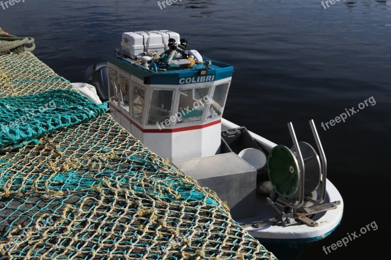 Boat Fishing Traditional Fishing Net Port