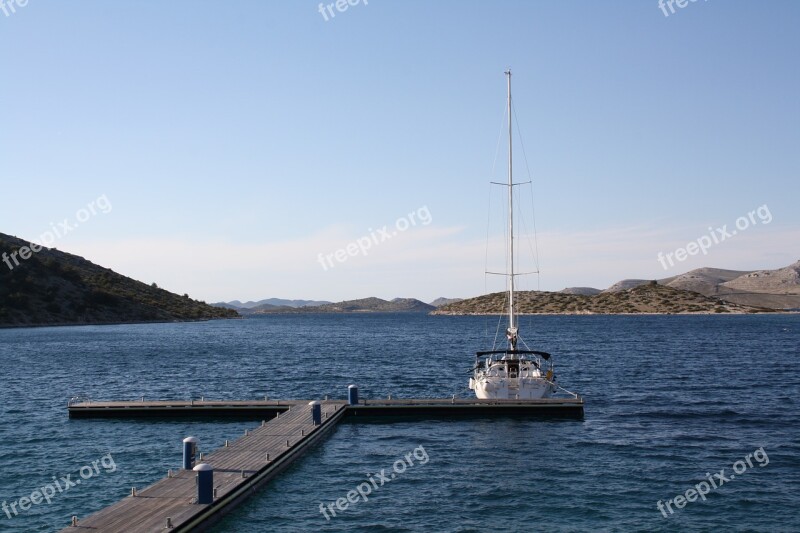 Kornati Islands Otok Levrnaka Sailing Boat Croatia Sail