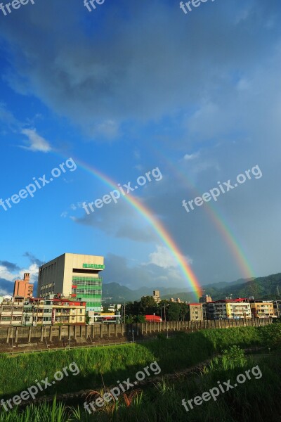 New Taipei City The New Store Area Rainbow Sky Landscape