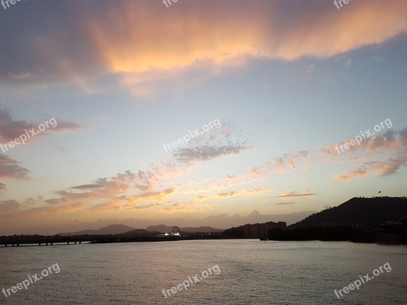 Sunset Clouds Sky Speed Landscape