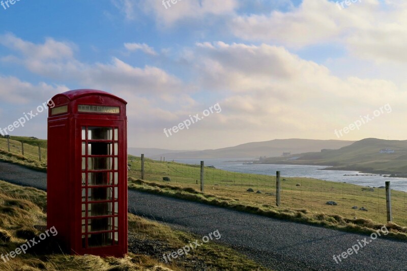 Phone Box Scotland Atmosphere Free Photos