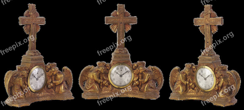 Clock Vintage Mantel Clocks Mechanics Time