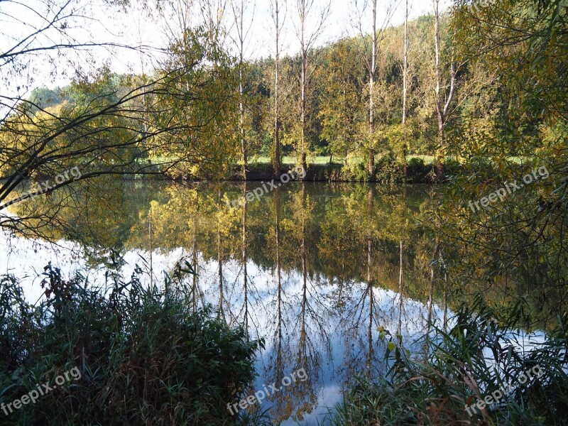 Water Mirroring Nature Reflections Lake