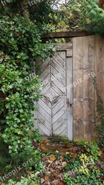 Door Wooden Door Garden Nature Wild