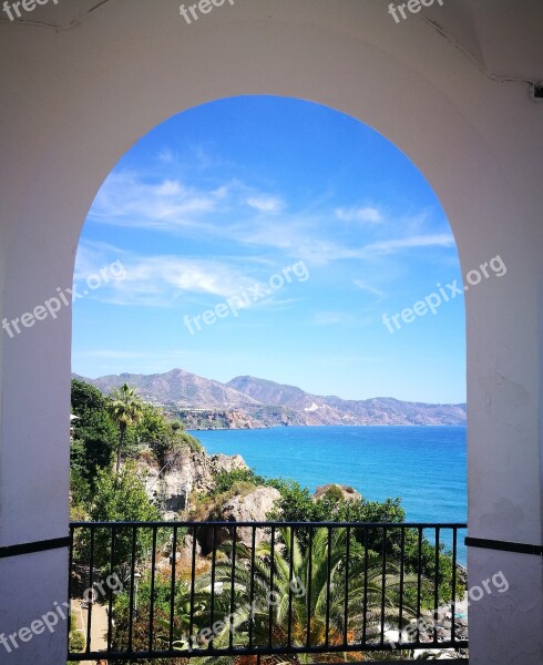 Nerja Spain Architecture No Person Travel