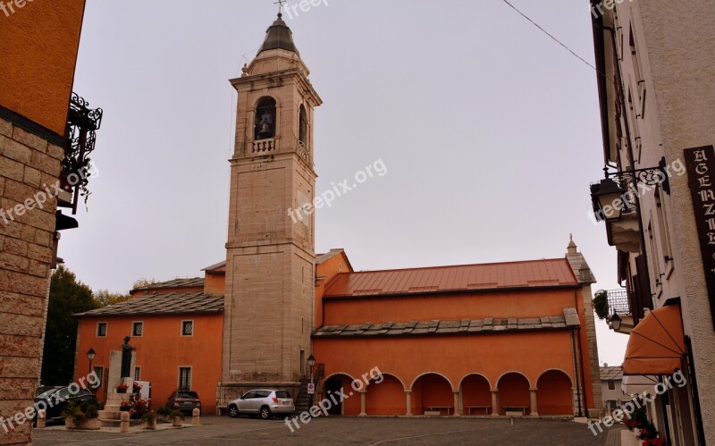 Erbezzo Church Campanile Archi Piazza