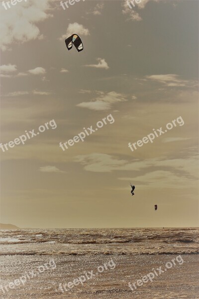 Boost Kiteboarding Flying Free Photos