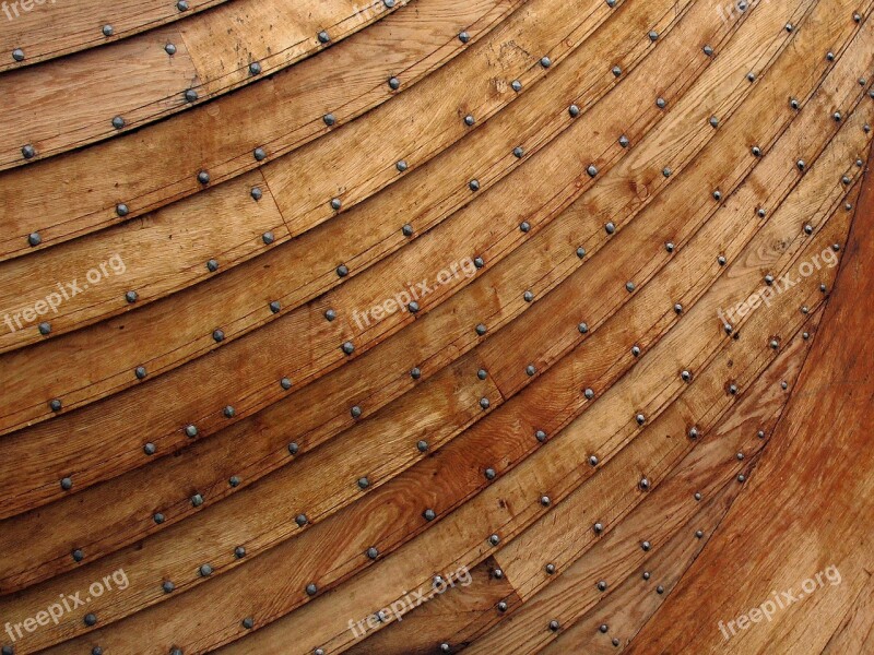 Viking Ship Antiquity Wooden Boat Hull Planking