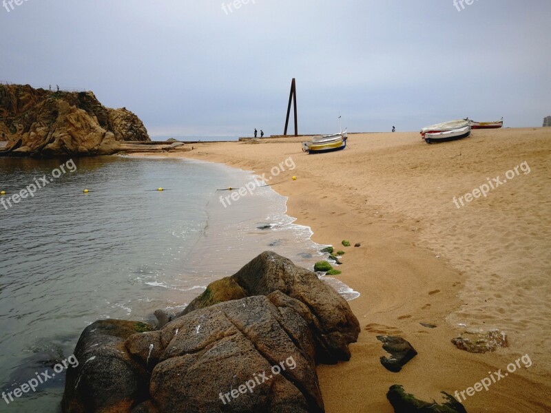 Beach Water Costa Brava Free Photos