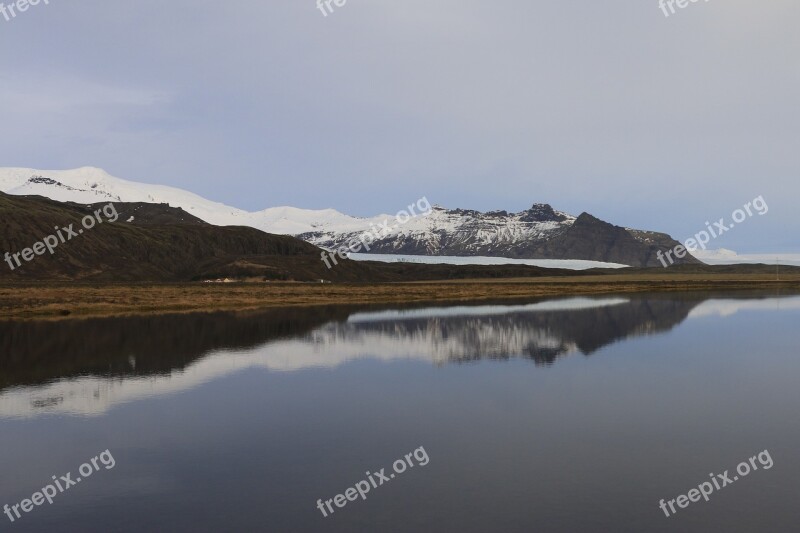 Iceland Glacier Landscape Vatnajökull Free Photos