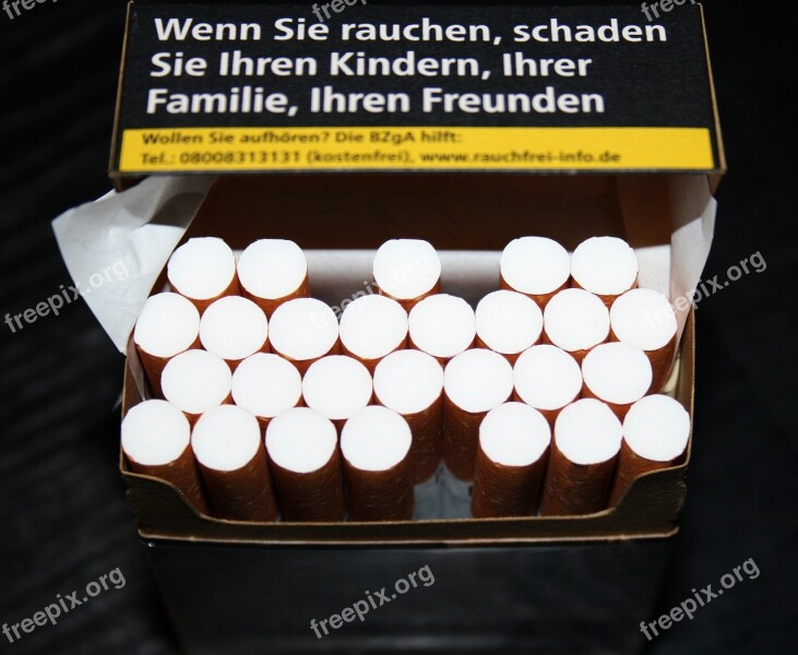 Cigarettes Cigarette Box Smoking Tobacco Addiction