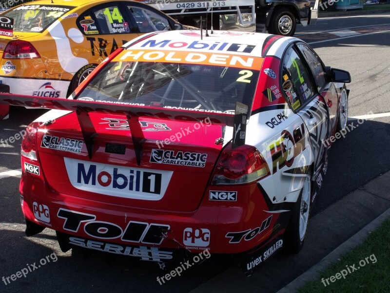 V8 Supercars Race Car Crashed Free Photos