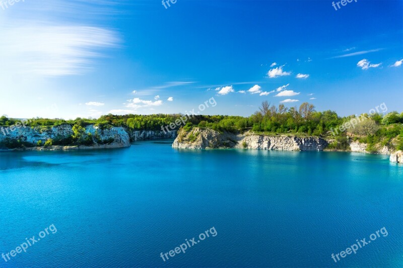 Lazur Lake Sky View Nature