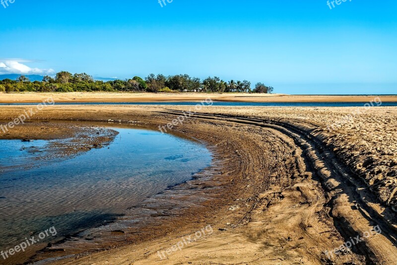 Tides Out Saunders Beach Mangrove Area Free Photos