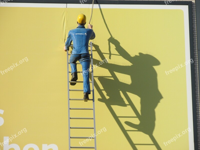 Electrician Man Head Shadow Vattenfall