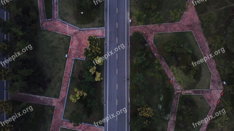 Geometric Road From Above Free Photos