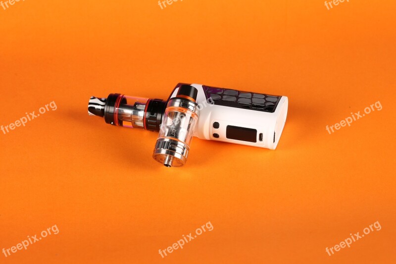 Electronic Cigarette Orange Atomizer Free Photos